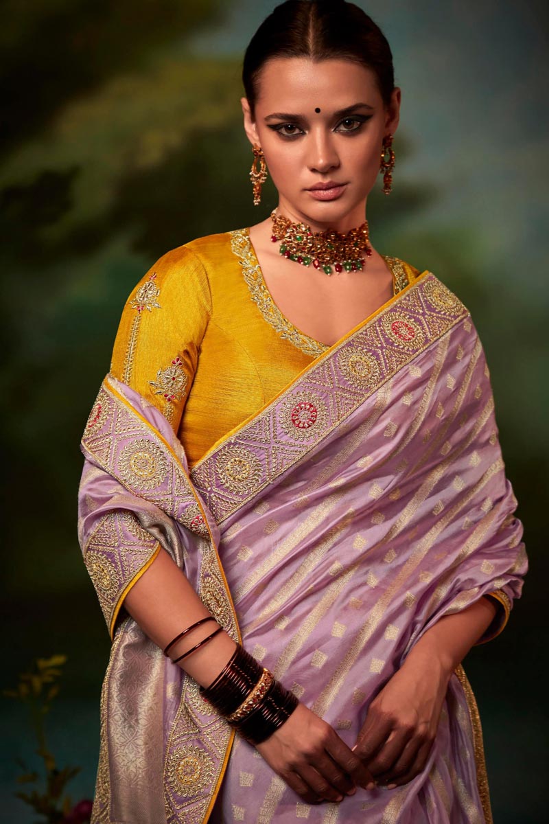 Art Silk Fabric Pink Color Winsome Saree