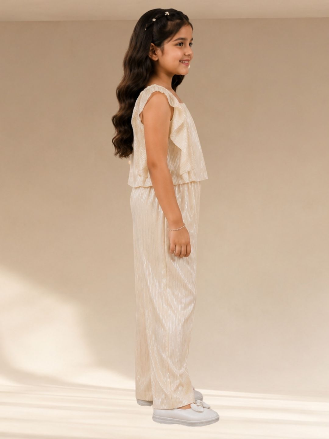 Designer Girls Party Wear Top And Pant Set