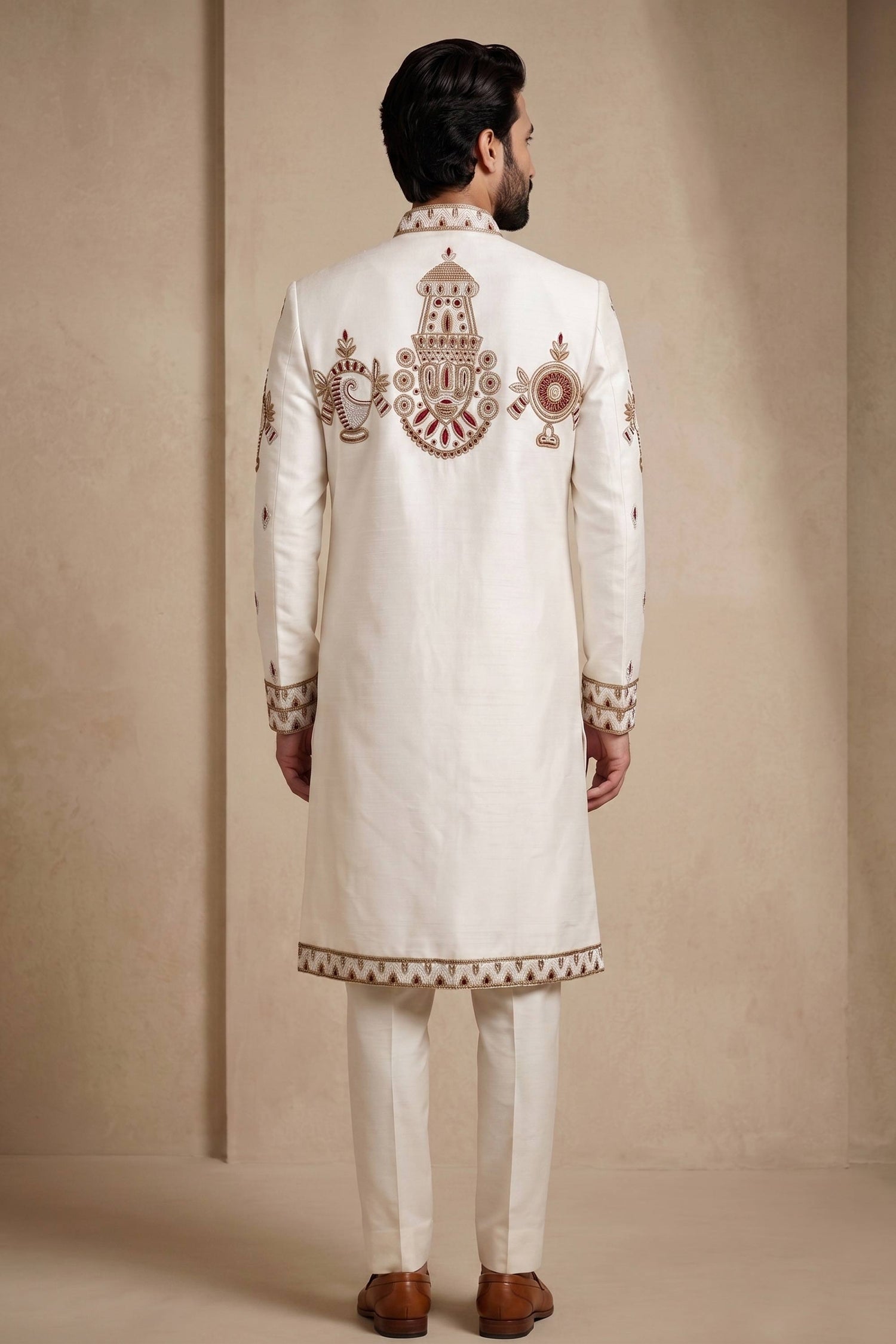 Satin Silk Designer Readymade Indo Western Jodhpuri Suit