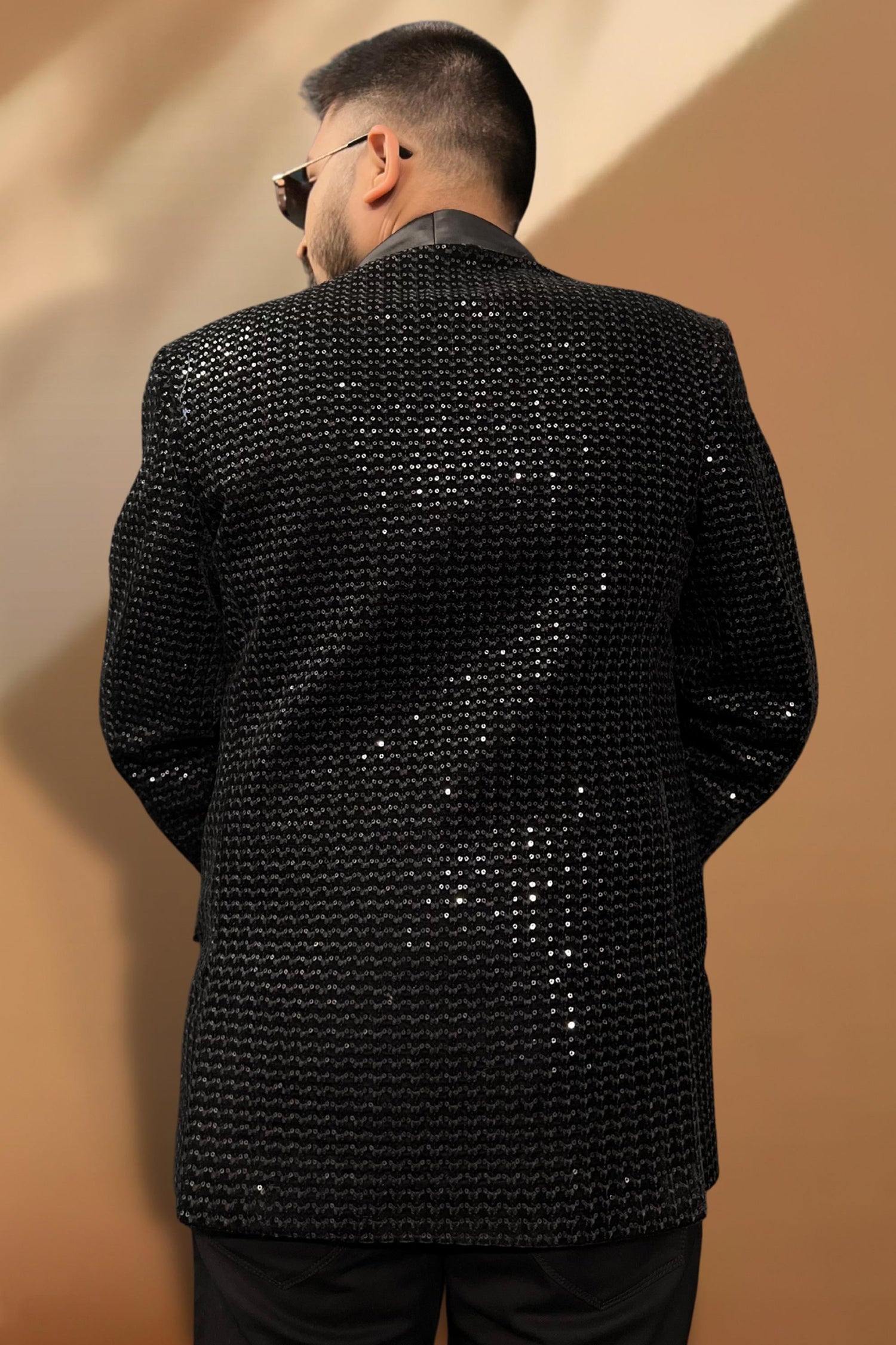 Velvet Black Wedding Wear Readymade Lovely Blazer For Men